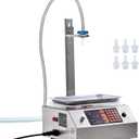 VEVOR Paste Liquid Filling Machine 30-15000g, 17L/min Large Flow Rate, Automatic Bottle Filling Machine for Oil, Detergent, Shampoo, Yogurt, Drink, Glue, Medium-low Viscous Liquids (Silver)