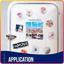 Business Card Magnets Peel and Stick 250 Pack - 2" x 3.5 Magnetic Sheets with Adhesive Backing for Crafts, DIY - Strong Craft Flexible Self Sticky Magnet Set for School Classroom, Fridge, Photo, Cards