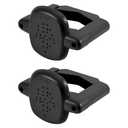 2pcs Baby Gate Banister Adapters, Black No-Drill Mounting Accessories Universal Stairway Baby Gate Mounting Kit for Round Square Railings