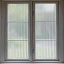 VELIMAX 1/2-Inch Reeded Glass Window Film, Frosted Reeds Window Film, Window Privacy Film, 3D Window Decals Non Adhesive for Bathroom Living Room Office, 29.5x118 inches