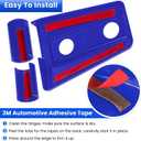 Door Hinge Cover Trim Exterior Accessories for Jeep Wrangler JK JKU Sport Rubicon Sahara X Unlimited 2-Door & 4-Door 2007-2018 (Blue 8PCS)