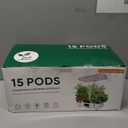 Misting Hydroponic Growing System Kit 15-Pods Indoor Smart Herb Garden Planter with LCD Touch Panel 6L Large Tank for Herb/Vegetables/Flowers/Fruits,Gardening Gifts for Women Men Beginners-White