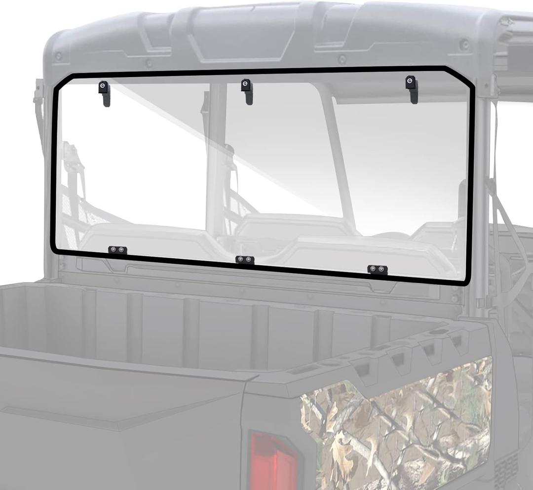 StarknightMT Rear Window For Ranger Midsize 570 500 - UV-proof Heavy Duty Ranger Rear Windshield Compatible With 2015-2025 Polaris Ranger Midsize 500/ 570/ SP 570/ CREW/ETX/ EV, Clear