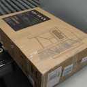 SICOTAS Rattan Nightstand Set of 2, Rattan Decor Drawer with Brass Knobs Night Stand Bedside Table Boho End Tables Side Tables with Storage Shelf for Bedroom,Small Space (Carbon Cherry)