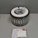 Rpzloila Crystal Ceiling Light Fixture, Modern Semi Flush Mount Ceiling Light,Crystal Chandelier for Kitchen Bedroom Bathroom Entryway Black (Bulb not Included)