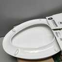 KOHLER 4636-RL-0 Cachet ReadyLatch Elongated Slow Close Toilet Seat, Soft Close Toilet Seat Quiet Lid, Contoured Grip-Tight Bumpers Installation Hardware, Apartment Essentials, White