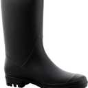 Women's Mid Calf Rain Boots Waterproof Fashion Garden Shoes Anti-slipping Rainboots For Women Comfortable Insole Light Rain Shoes, 9