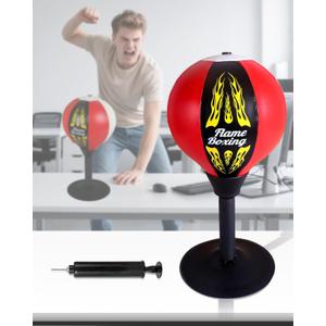 Stress Relief Gift Desktop Punching Bag  Suctions Firmly to Your Desk, Perfect to Punch After Tasks from Your Boss, Funny White Elephant Gift Idea