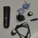 Norelco Philips 100% Waterproof Beard Trimmer 3000 Series with Self-Sharpening Blades, 40 Adjustable Beard Trimmer Length Settings & Two Lift&Trim Combs, USB Charging, BT3620/40 (Black)