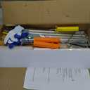 Complete Self Leveling Cement Tool Kit, Professional Epoxy Floor Kit Tools with Spiked Roller with Splash Guard, Spike Shoes, Paint Roller, Trowel, Scraper & Extension Pole