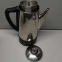 Elite Gourmet EC812 Electric 12-Cup Coffee Percolator with Keep Warm, Clear Brew Progress Knob Cool-Touch Handle Cord-less Serve, Stainless Steel