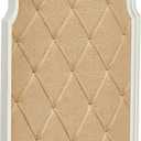 SOFE Arched Bulletin Board 36 X 24 Inches - White Framed Linen Large Bulletin Board - Pin Board Memo Board for Wall Decorative - Picture Message Display Notice Board for Office Home Bedroom