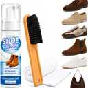 Shoe Cleaner 6.76 fl oz, Suede & Nubuck Cleaning Kit for Shoes, Boots, Sneakers & Bags, Suede Cleaner Kit