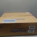 AquaTeak The Original 15.5" Kai Corner Teak Shower Bench with Shelf
