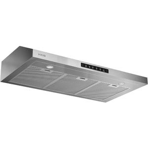 VIKIO HOME 36 Inch Under Cabinet Range Hood 900 CFM, Dual Motor Powerful Kitchen Vent Hood, Gesture & Touch Control, Ultra Quiet DC Motor, Dishwasher-Safe Filters, LED Lights, Stainless Steel