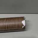 48x590inch Extra Wide Black Walnut Wood Wallpaper Dark Brown Wood Grain Vinyl Wrap Walnut Contact Paper Peel Stick Air Guide Slot Design Matte Thicken Self-adhesive Waterproof Wood Grain Wall Sticker