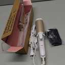 Dual-Voltage Curling Iron: 110V-240V 2 Inch Ceramic Wide Barrel 2-in-1 Curling Iron for Armpit to Mid Back Length Hair - Europe Travel for Loose Waves with Clamp