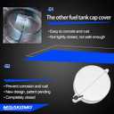 2 PCS Semi Truck Locking Fuel Cap Cover Diesel Zinc Fuel Tank Cap Cover Compatible with Freightliner, Sterling and Western Star Class 8 Trucks