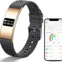 Irondance Smart Bracelet for Women Men,Wearable Activity & Fitness Tracker,AllDay Heart Rate/Stress/HRV/Step Monitor,24H Sleep Tracker,Multiple Sport Modes Smart Wristband with 2 Bands, Free APP