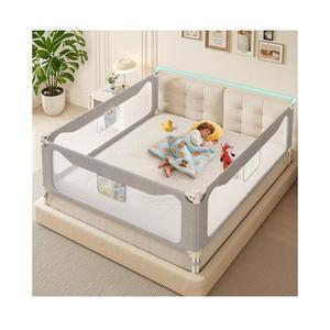 Updated King Size Bed Rail for Toddlers: 3-Side Protection Bedrail with Headbroad for King Bed - Extral Tall Adjustable Child Safety Side Railing Guards for Infants Kids Child(78.7x78.7X 74.8”)