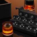 Clear Ice Ball Maker for Whiskey: FDDBI Circle Ice Cube Tray Make 2Inch Ice Sphere - Clear Ice Cube Maker for Old Fashioned Bourbon Whisky