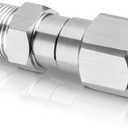 Pressure Washer Swivel Fitting, 3/8" NPT Thread Fittings, 3/8 Male to Female Adapter, Stainless Steel 360 Degree Swivel Connector for Pressure Washer Gun & Hose, 5000 PSI