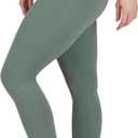 90 Degree By Reflex Womens High Waisted Leggings Capri Workout Yoga Pants (Bay Leaf) XS