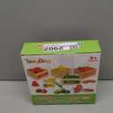 TooyBing Wooden Play Food Toy Set for Kids Kitchen - 30 Pcs Montessori Cutting & Color Sorting Fake Fruit Accessories with 4 Boxes, Play Toys for Toddlers 3, Birthday Gifts for Boys Girls