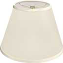 Aspen Creative 32690, Transitional Empire Shape Spider Construction Lamp Shade, Champagne, 7" Top x 13" Bottom x 9-1/2" Slant Height
