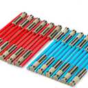 L LIFETIME Light Saber Pencils Party Favors 24 Pack Blue & Red Pencils with 3D Eraser Tops Star Fan Goody Bag Supplies, Birthday Celebration Gifts for Kids, Teens & Adults