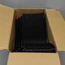 HOUSE DAY Black Plastic Hangers 60 Pack, Clothes Hangers with Non Slip Hooks, Durable & Space Saving Coat Hanger, Light-Weight Clothing Hanger, Perfect Closet Organizer for Everyday Use