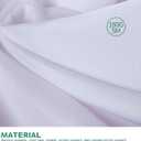 Surmente 2 Pack White Table Skirt, 14ft Polyester Tablecloth for Weddings, Banquets, or Restaurants