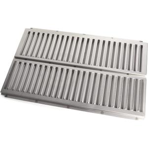 Stainless Steel Heat Plate Replacement for Ducane 4005/5004/5005 Grill Part | 15 3/8" x 24 3/8" Heavy-duty Heat Plate for Ducane Grills Replacement Parts, Holds Ceramic Briquettes, Even Heat, Rustproof