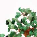 Colorsheng Feng Shui Quartz Crystal Money Tree Bonsai Style Decoration for Luck and Wealth (Green)