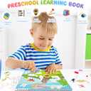 Montessori Busy Book for Toddlers 1-3 3-5, My Preschool Busy Book Sensory Toys for 3 4 5 6 Year Old Kids, Education Workbook Learning Activities - Christmas Birthdays Gifts for Boys and Girls