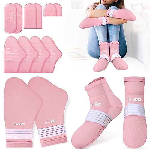 SuzziPad Cold Therapy Socks and Gloves for Chemotherapy, Chemo Must Haves for Women and Man, Ideal for Soothing Hand and Foot Discomfort, S/M