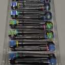 Replacement Heads Compatible with Oral B Electric Toothbrush, 16 Pcs Toothbrush Heads for Oral-b Braun Refill Pro 1000 2000 3000 500 Vitality Genius x (Black)