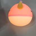 Narwhal Silicone Night Lamp, 7 Colors Changing LED Portable Touch Kawaii Lamp, USB Rechargeable Silicone Dimmable RGB Night Lights with Timer, Birthday/Christmas Gifts for Bedroom Decor