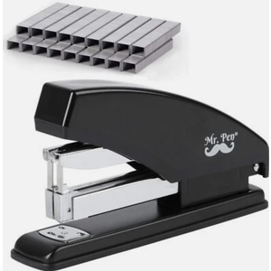 Mr. Pen Heavy Duty Stapler, 60 Sheet Capacity, 3600 Staples Silver, Black