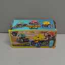 OMAKCOO 3 Pack Dinosaur Monster Truck Toys with Light-Up LED Wheels for Toddlers Kids