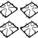 WB31K10034 Burner Grates XL44 Stove Replacement Parts for GE Stove Grates Cooktop Parts GE Gas Range Grates Stove Top Burner Grates JGBP29MEM1BS GE Oven Grates Cooktop Grates Stove Rack Set 4 Pcs