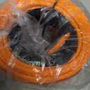 STEGODON Synthetic Winch Rope, 3/8" x100ft 23809LBS Dyneema Winch Rope 3/8 Heavy Duty Winch Cable with Protective Sleeve Forged Winch Hook for 4WD Off Road Vehicle Truck SUV (Orange)