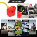 Gas Can Spout Replacement,6 Kit-Gas Can Flexible and Retractable Nozzle,Upgraded Fuel Can Spout Replacement Suitable for Most 1/2/5/10 Gal Oil Cans.