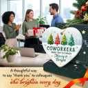 Christmas Ornaments for Coworkers 2025, Coworker Appreciation Gifts, Ceramic Ornaments for Christmas Office Decor, for Office Friends, Colleagues, Work Besties