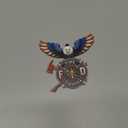 Firefighter Christmas Ornament, Firefighter Eagle US Flag Keepsakes, Gifts for Firefighters Fireman, Christmas Ornaments for Family Friends Colleague Boss Team Members (Style 2)