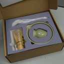 Matcha Whisk Set, Ceramic Bowl Matcha Kit & Handcrafted Bamboo Chasen, Complete 5 Pcs Matcha Set Whisk and Bowl, Stainless Steel Sifter, Bamboo Scoop & Holder for Matcha Lovers