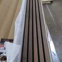 Art3d 6-Pack Acoustic Wood Slat Wall Panels for Interior Decor, 3D Fluted Sound Absorbing Wood Paneling for Accent Wall Ceiling Kitchen Living Room Bedroom Office, 94.5 x 7.9 inch Deep Walnut