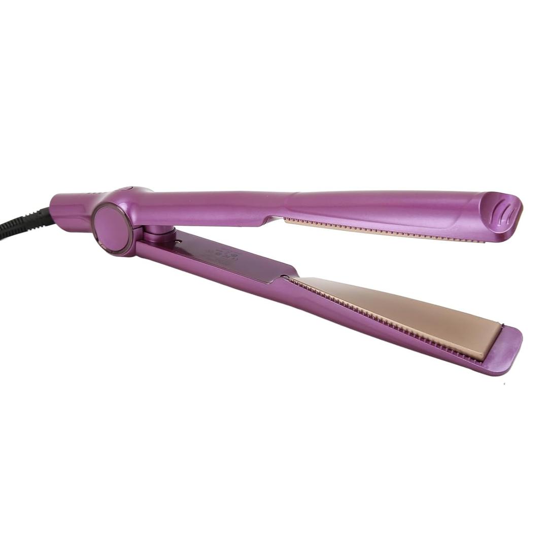 Hair Straightener and Curler 2 in 1 with 10s Fast Heating, Straightening Curling Iron Combo with 4 Adjustable Temp, Flat Iron Curling Iron in One for Straightening and Curling Wavys Curls