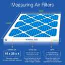 Nordic Pure 16x25x1 Pleated MERV 7 Air Filters 3 Pack | Actual Size: 15 1/2 x 24 1/2 x 3/4 Made in USA, Standard HVAC Filtration, Larger Airborne Particles, Lint, Dust & Pollen