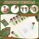 Sayglossy 36 Sets Football Party Favor Pens Gifts Bulk, 4-in-1 Multicolor Ballpoint Pen with Positive Cards for Football Senior Night Gifts End of Year Teacher Prizes Rewards and Party Supplies